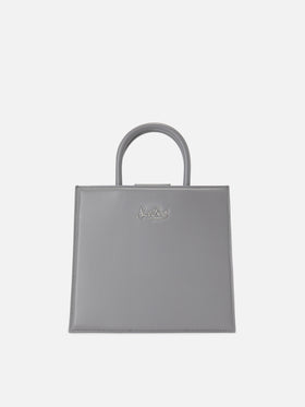 Shop Bag Midi Handbag in grey leather