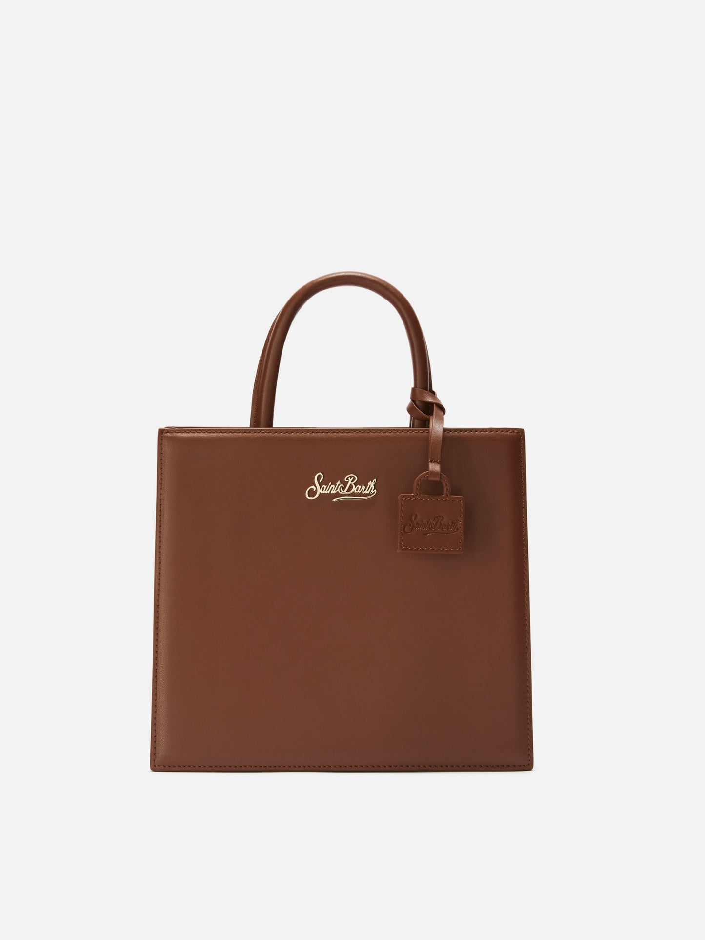 Shop Bag Midi Handbag in brown leather