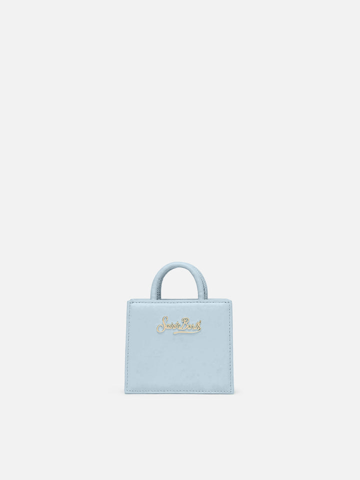 Shop Bag Micro Handbag in light blue leather