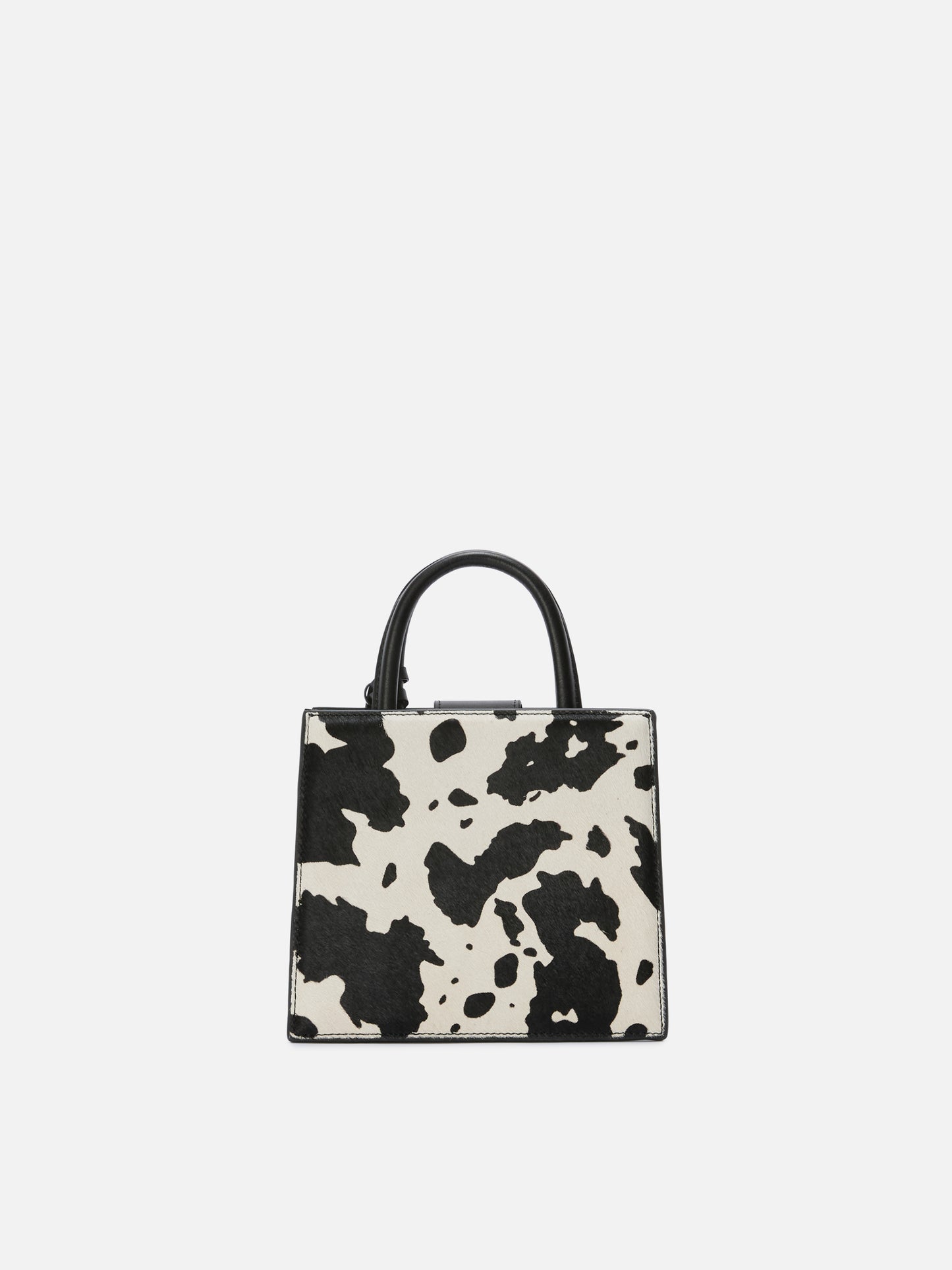 Structured Shop Mini bag in cow print pony hair