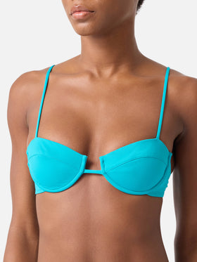 Bikini Salina Naomi bralette con ferretto verde salvia