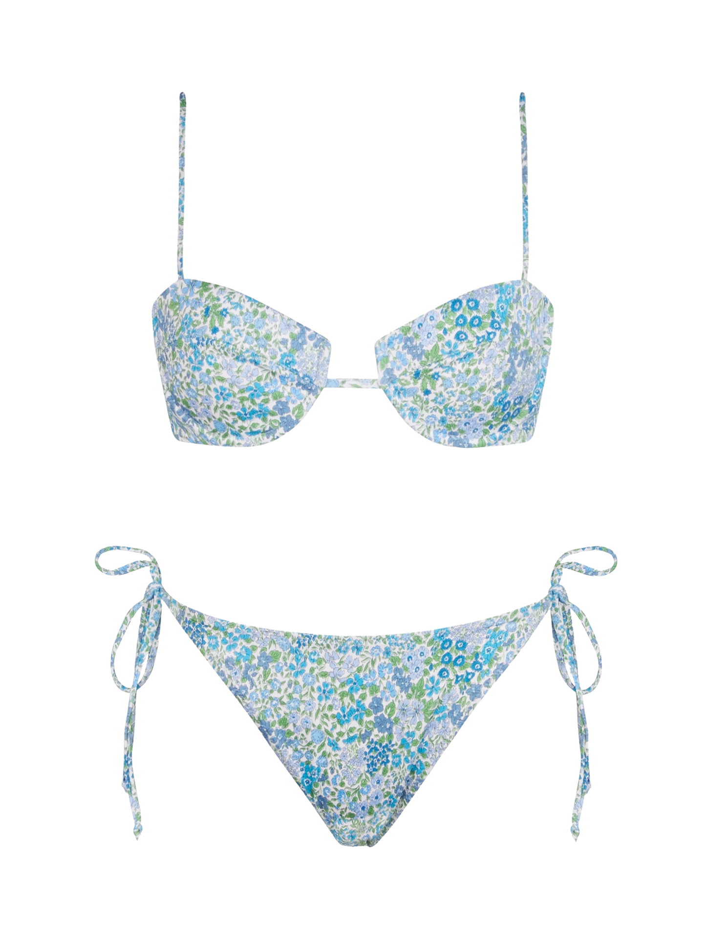 Woman Joanna Luise underwired bralette bikini Salina Virgo | MADE WITH LIBERTY FABRIC - MC2 Saint Barth