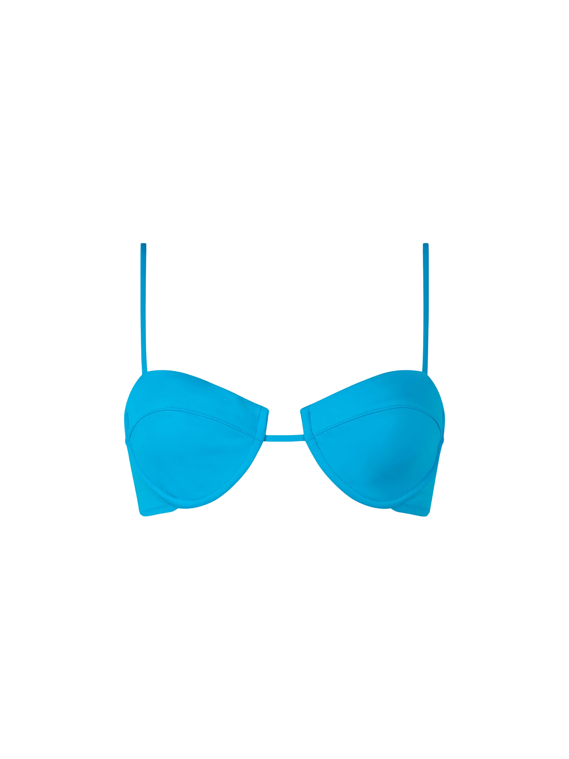 Turquoise underwired bralette top Salina - MC2 Saint Barth