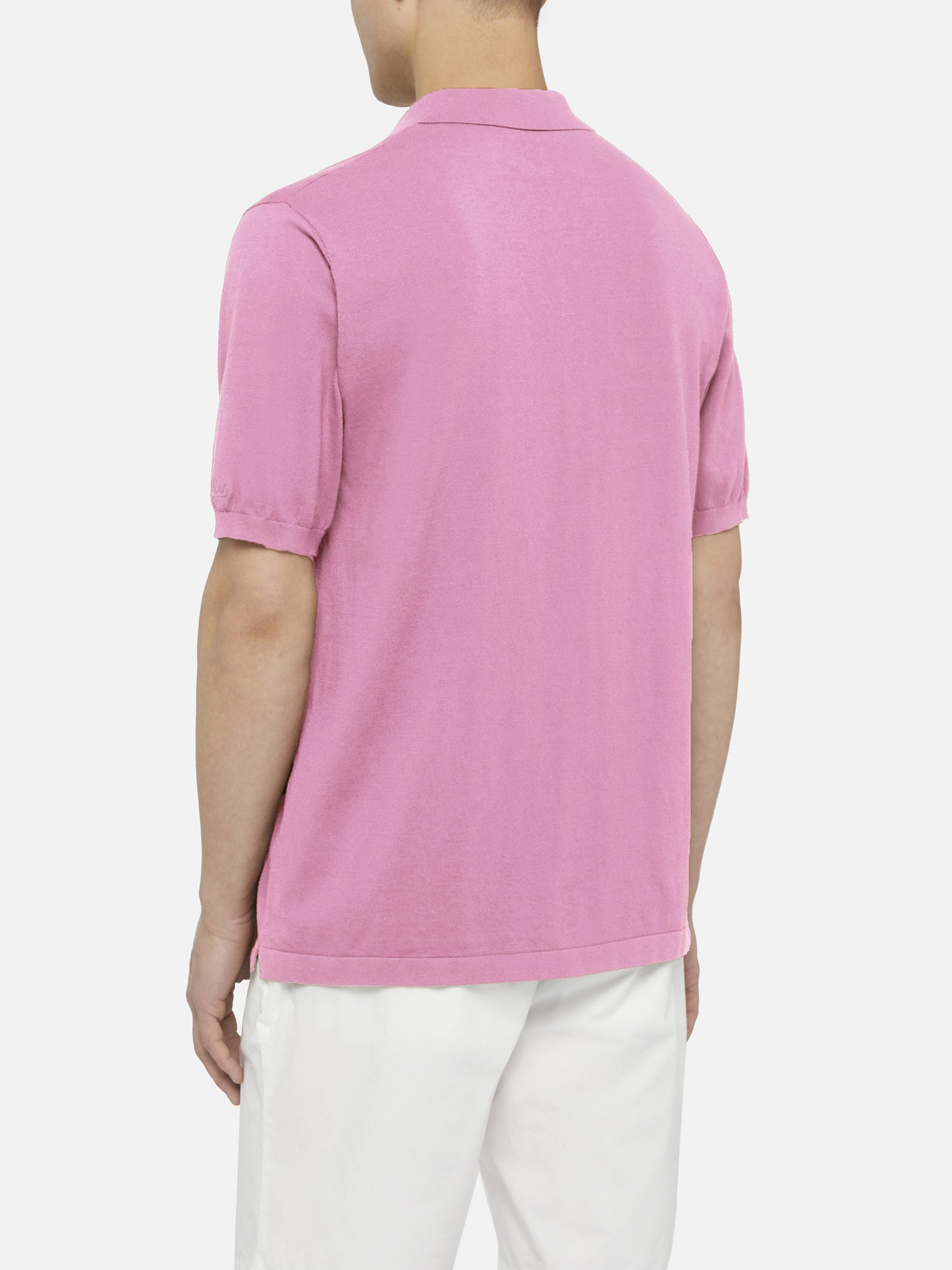 Polo en maille sans boutons Sloan bubble pink 