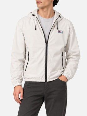 Giacca leggera Sloop bianco ghiaccio con cappuccio