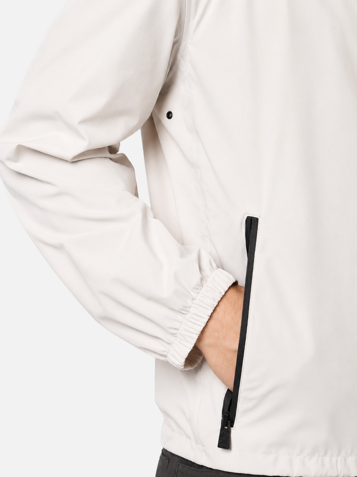 Giacca leggera Sloop bianco ghiaccio con cappuccio