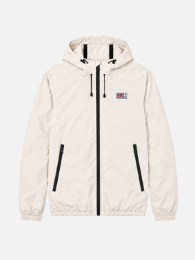 Giacca leggera Sloop bianco ghiaccio con cappuccio