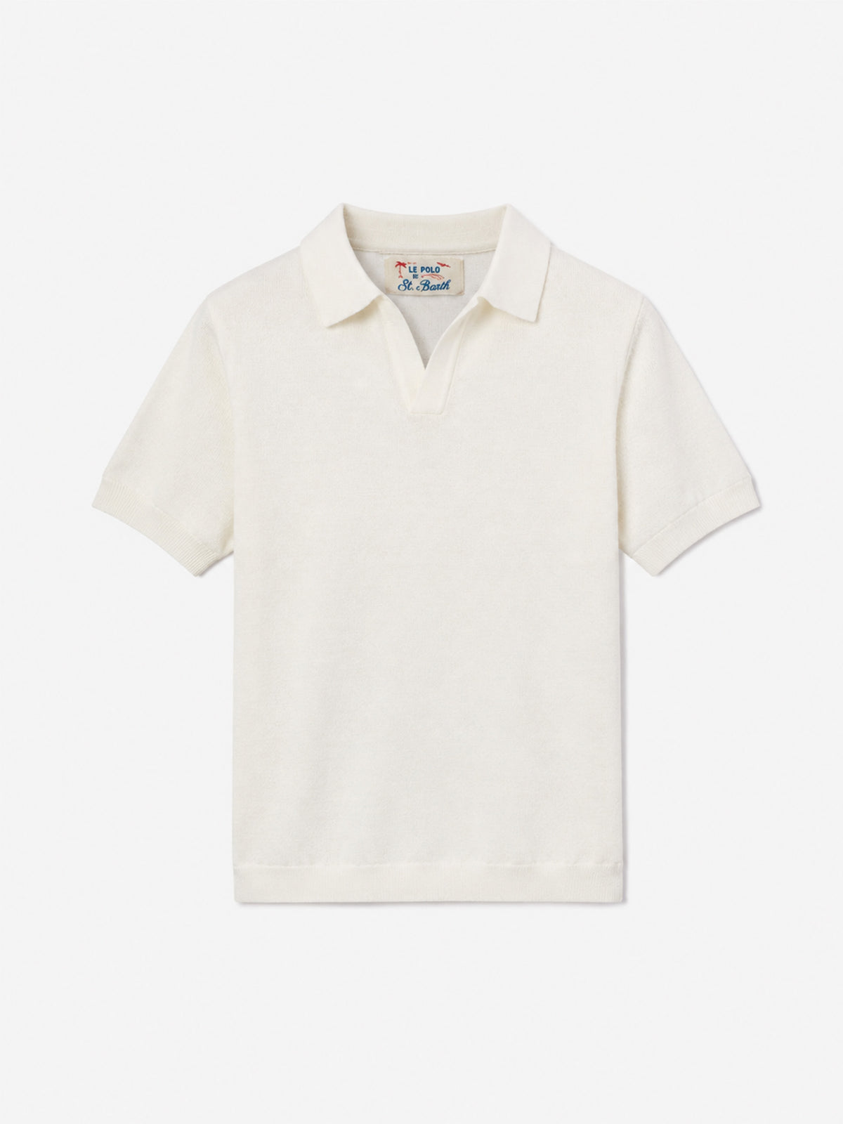 Polo de punto blanco Sloan Jr 
