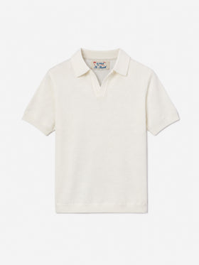 Polo de punto blanco Sloan Jr 