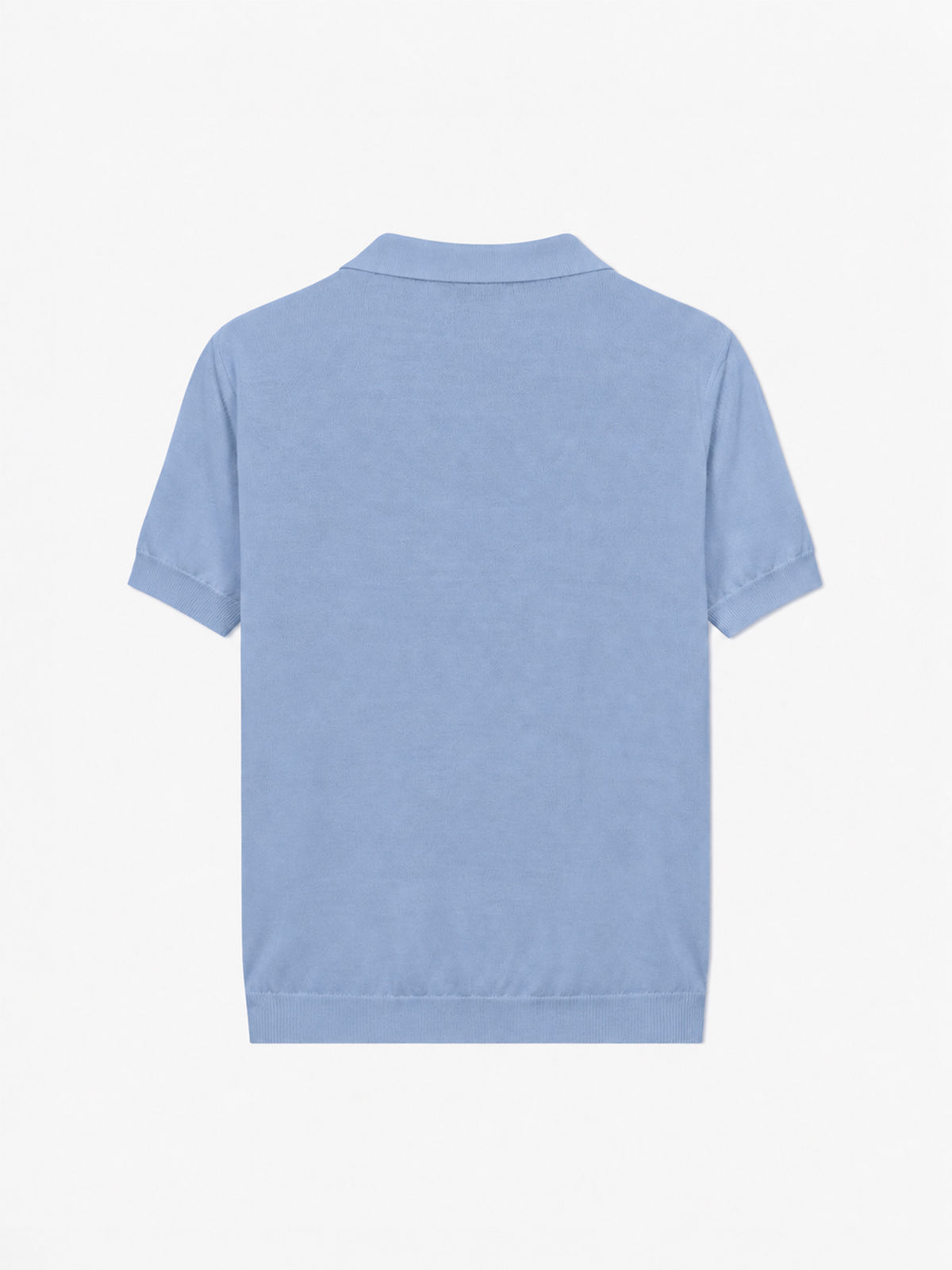 Polo en maille bleu clair pour garçon Sloan Jr 