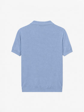 Polo en maille bleu clair pour garçon Sloan Jr 