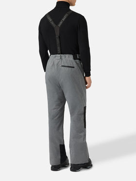 Pantaloni da sci Snowbird in grigio melange con tecnologia Recco®