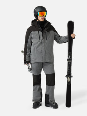 Pantaloni da sci Snowbird in grigio melange con tecnologia Recco®
