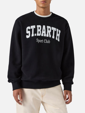 Soho Baumwoll-Sweatshirt in Schwarz mit St. Barth Sport Club-Aufdruck