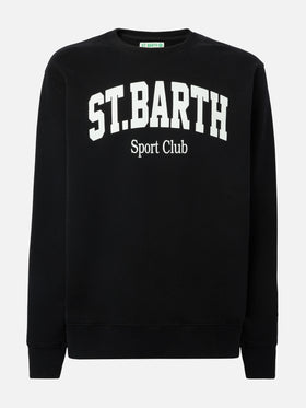 Soho Baumwoll-Sweatshirt in Schwarz mit St. Barth Sport Club-Aufdruck