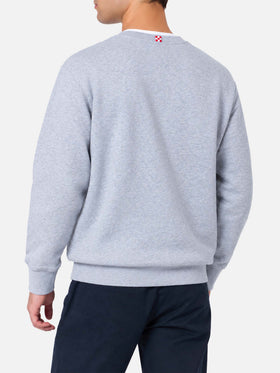 Sudadera Soho con estampado St. Barth Sport Club en gris melange 