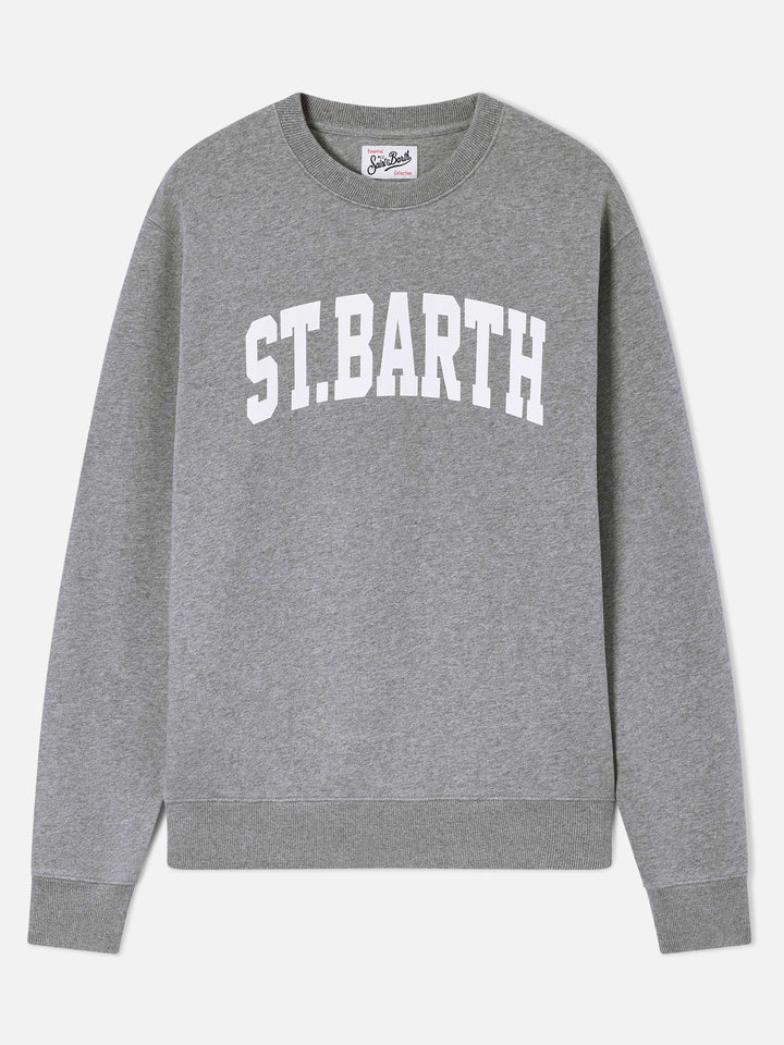 Grey Soho cotton sweatshirt with St. Barth print