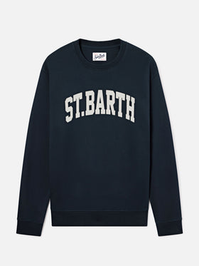 Sudadera de algodón Soho Navy blue con estampado St. Barth 