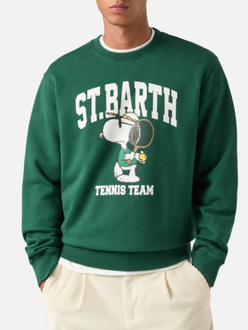 Felpa Soho verde in cotone con stampa Snoopy | Special edition