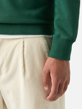 Felpa Soho verde in cotone con stampa Snoopy | Special edition
