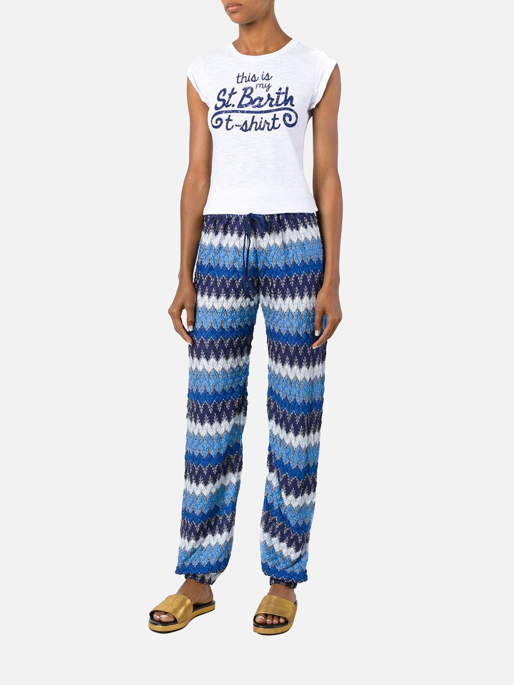 CHEVRON CROCHET PANTS - MC2 Saint Barth