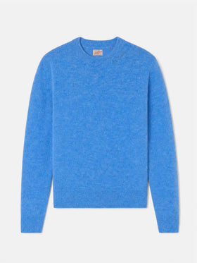 Jersey elástico Sorbonne azul empolvado 