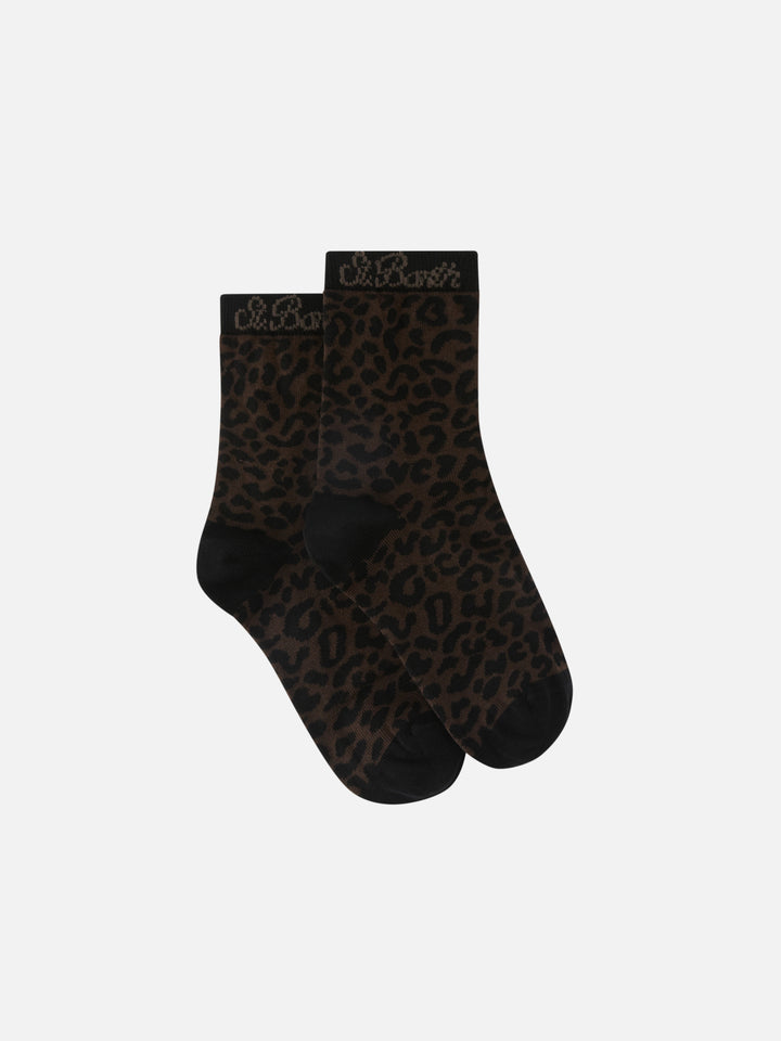 Socken mit Leopardenmuster 