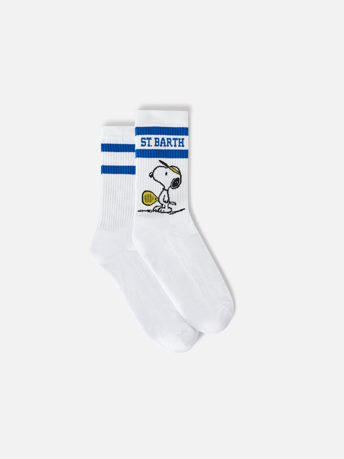 Calcetines deportivos de algodón blanco con estampado de Snoopy padel | Special edition 