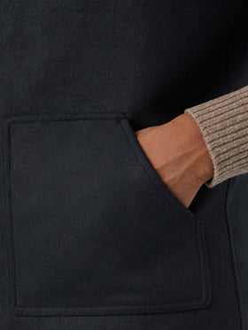 Chaleco reversible Spencer de mezcla de lana Navy blue 