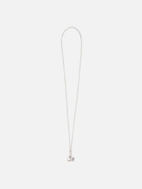 Tracolla per telefono Strass Charm argento con charm logo