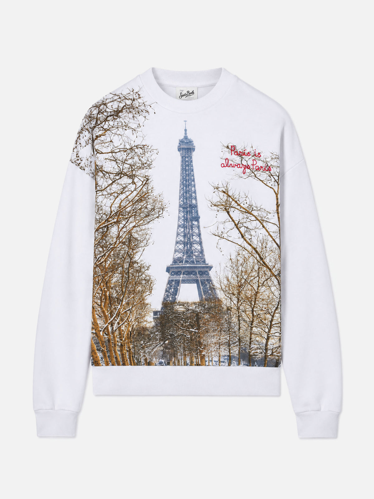 Sweatshirt Stardust avec imprimé Paris et broderie 