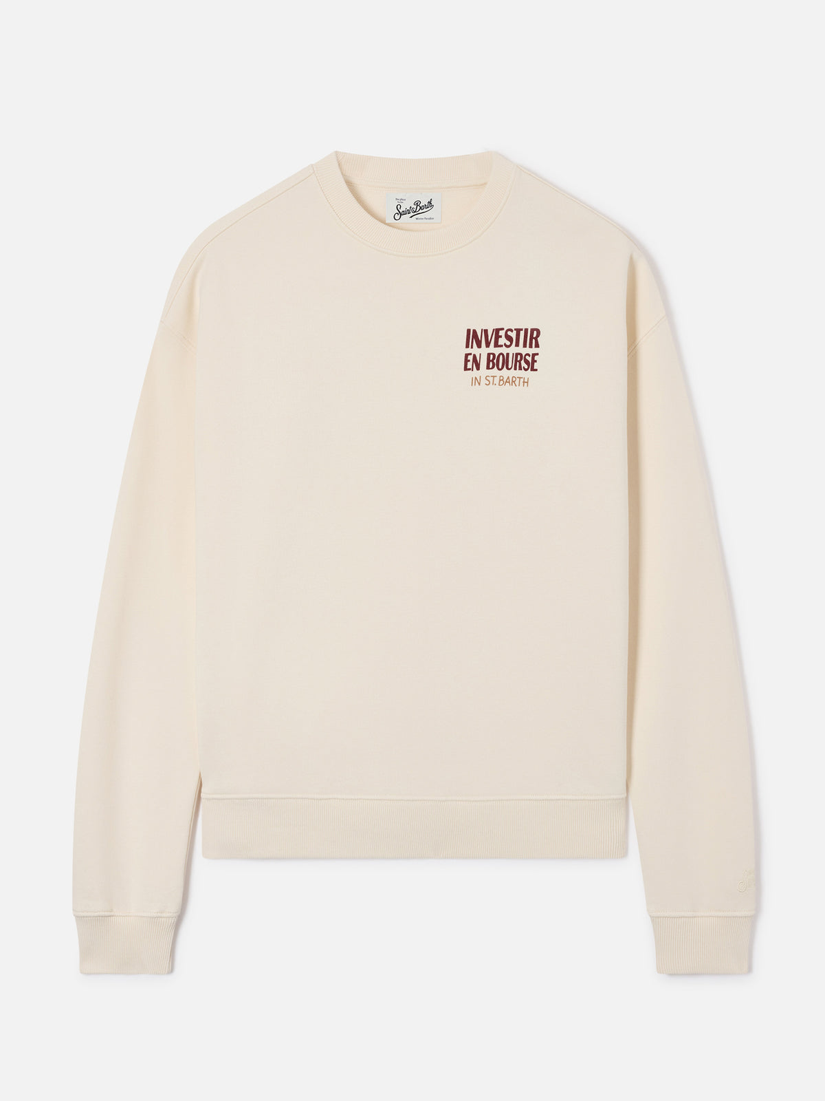 Off white Stardust sweatshirt with Investir En Bourse print