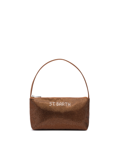 Mini bag Strassy with brown rhinestones - MC2 Saint Barth