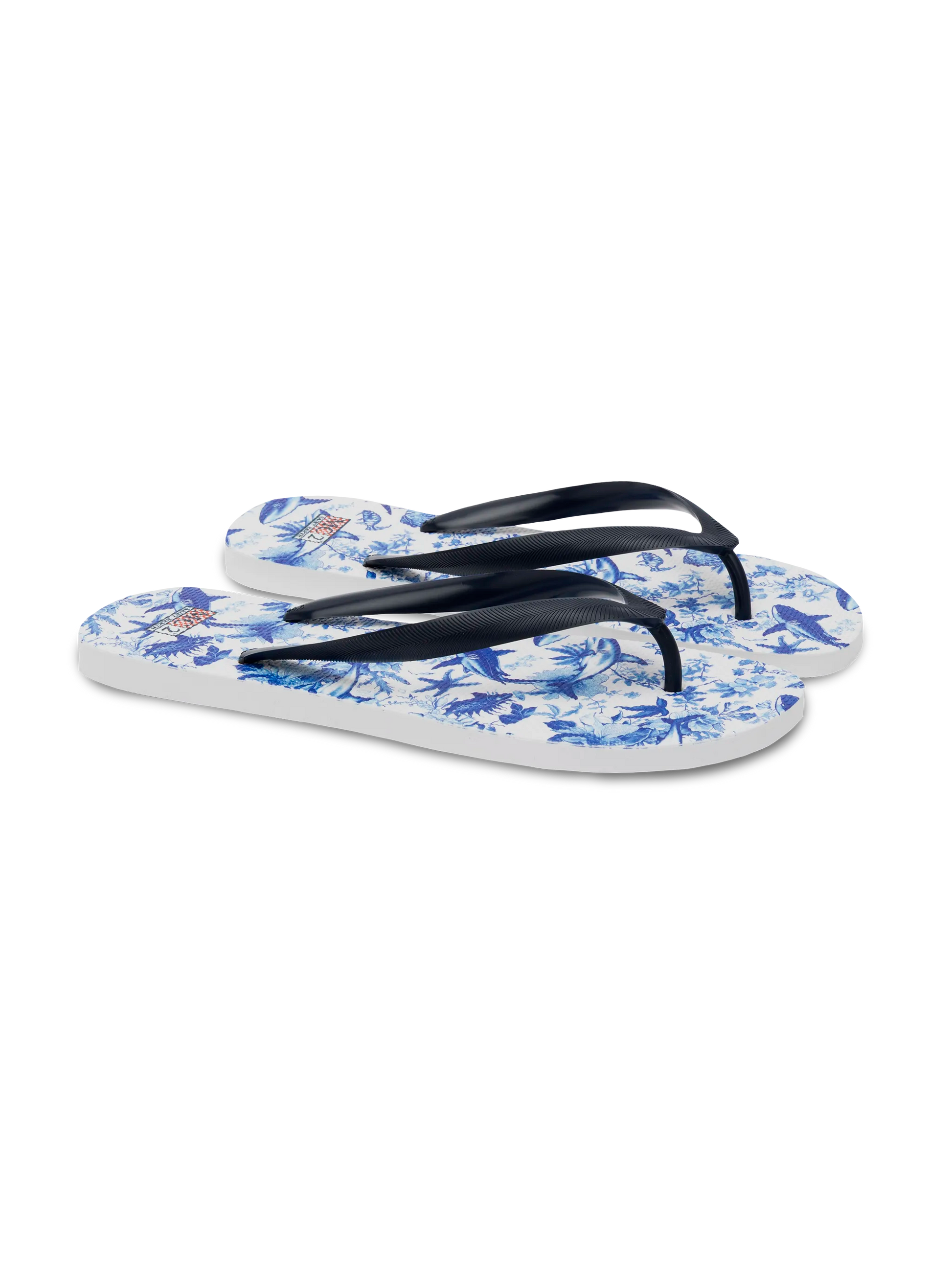 Flip flops Tommy with sharks print | AI CO-CREATED DESIGN BY RICKDICK - POWERED BY RED-EYE - MC2 Saint Barth
