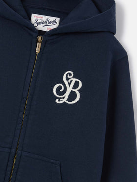 Marineblauer blue Toronto Hoodie aus Baumwollmischung mit SB Legacy-Monogramm 