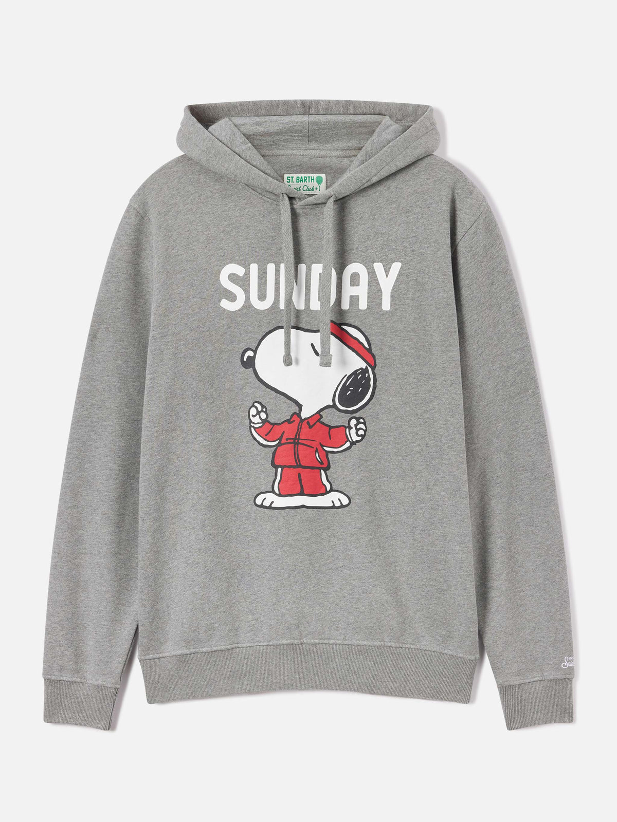 Sweat à capuche Tribeca en coton gris avec imprimé Snoopy | Special edition 