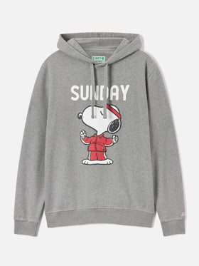 Sweat à capuche Tribeca en coton gris avec imprimé Snoopy | Special edition 