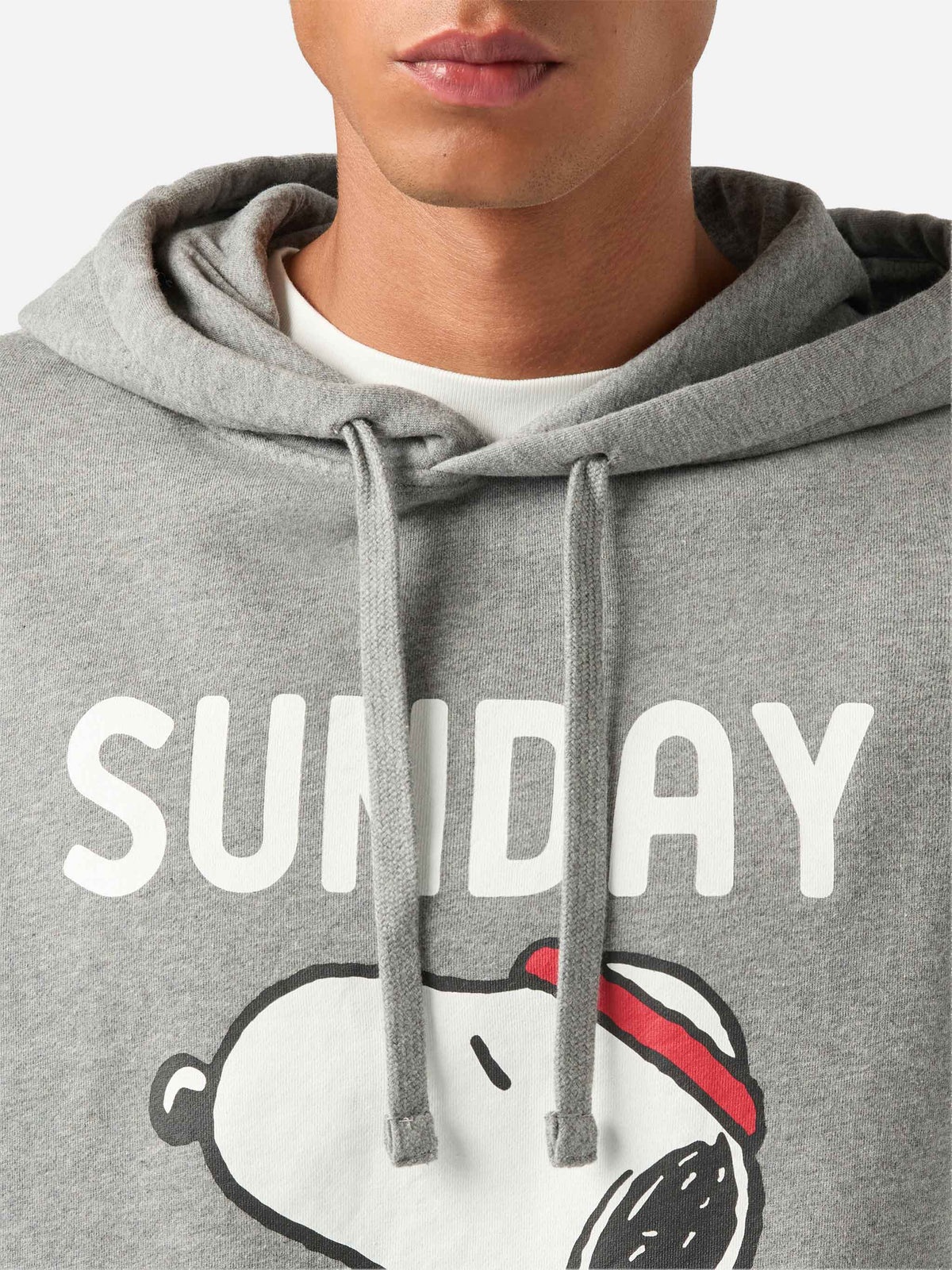 Sweat à capuche Tribeca en coton gris avec imprimé Snoopy | Special edition 