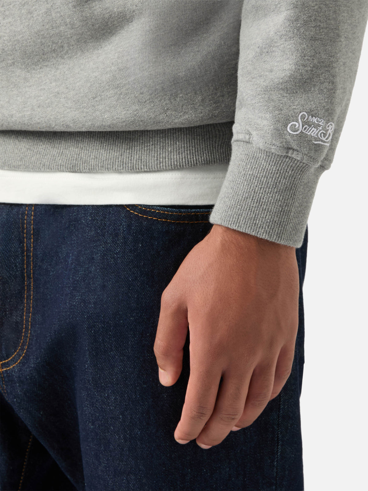 Sweat à capuche Tribeca en coton gris avec imprimé Snoopy | Special edition 