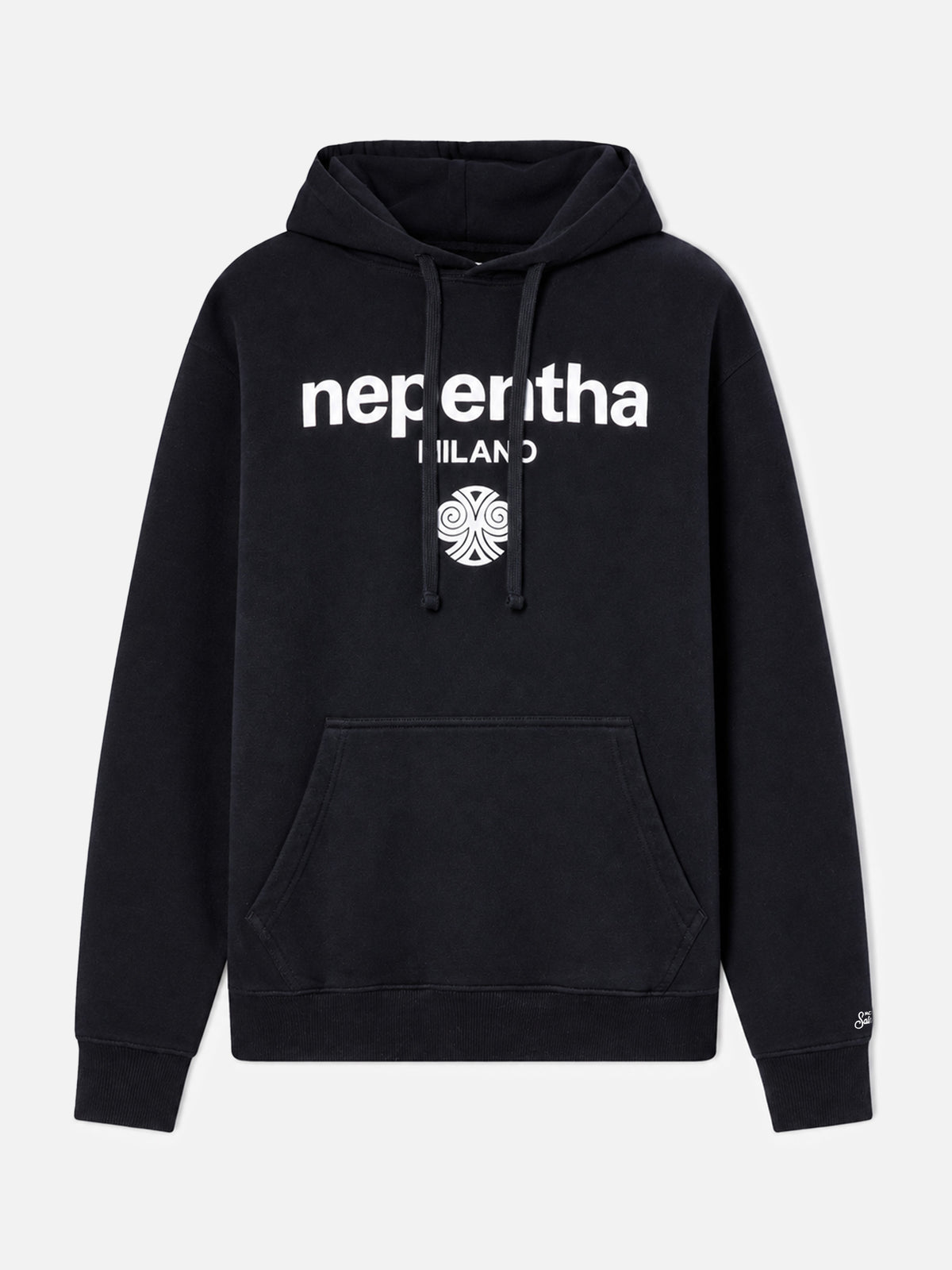 Sweat à capuche Tribeca en coton noir avec imprimé Nepentha | NEPENTHA SPECIAL EDITION 