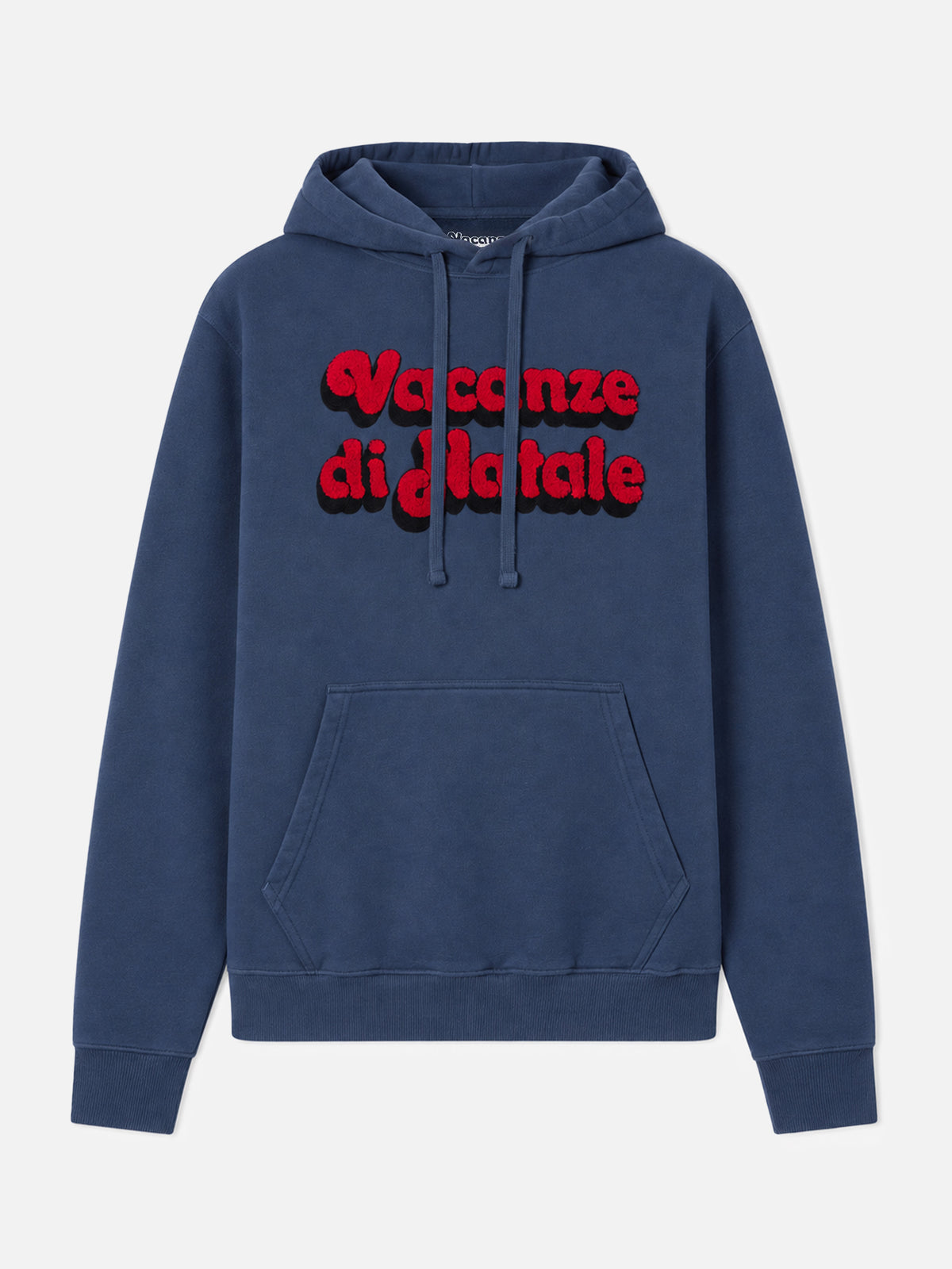 Sweat à capuche Tribeca en coton bleu avec broderie Vacanze di Natale | ÉDITION SPÉCIALE VACANZE DI NATALE 