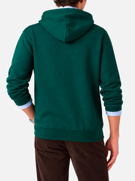 Sudadera con capucha verde Tribeca con parche 
