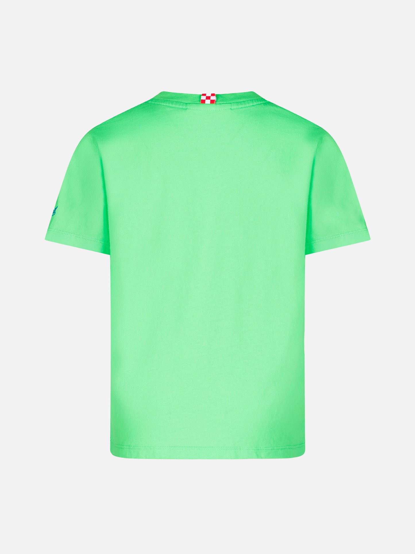 Boy green cotton t-shirt with Snoopy print | PEANUTS™ SPECIAL EDITION - MC2 Saint Barth