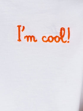 Boy cotton t-shirt with I'm cool front embroidery and Snoopy on the back | PEANUTS™ SPECIAL EDITION