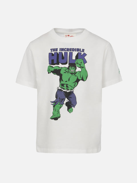 Boy cotton t-shirt with Hulk print | MARVEL SPECIAL EDITION - MC2 Saint Barth