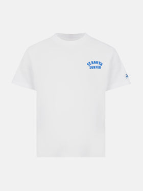 Cotton t-shirt with St. Barth surfer print - MC2 Saint Barth