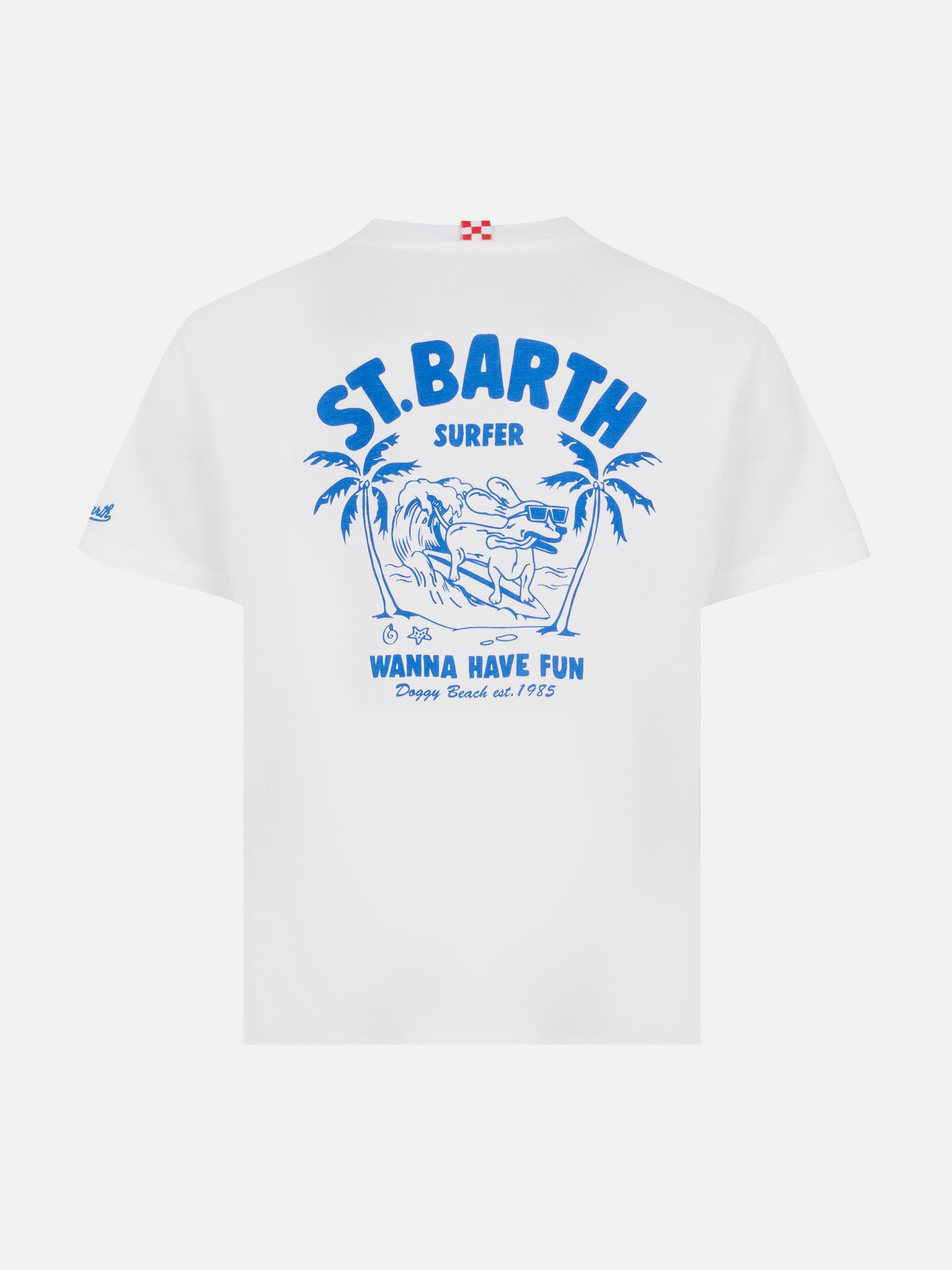 Cotton t-shirt with St. Barth surfer print - MC2 Saint Barth