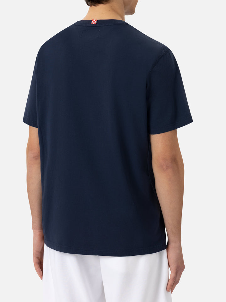 Organic cotton T-shirt with St. Barth sport club print - MC2 Saint Barth