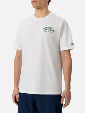 Cotton T-shirt with Gin Tonic small print - MC2 Saint Barth