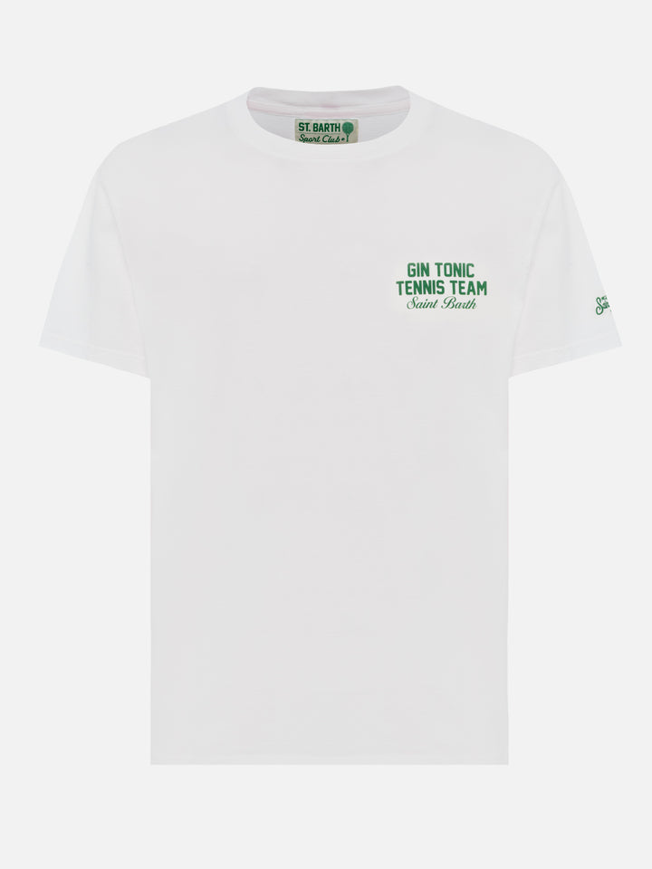 Cotton T-shirt with Gin Tonic small print - MC2 Saint Barth